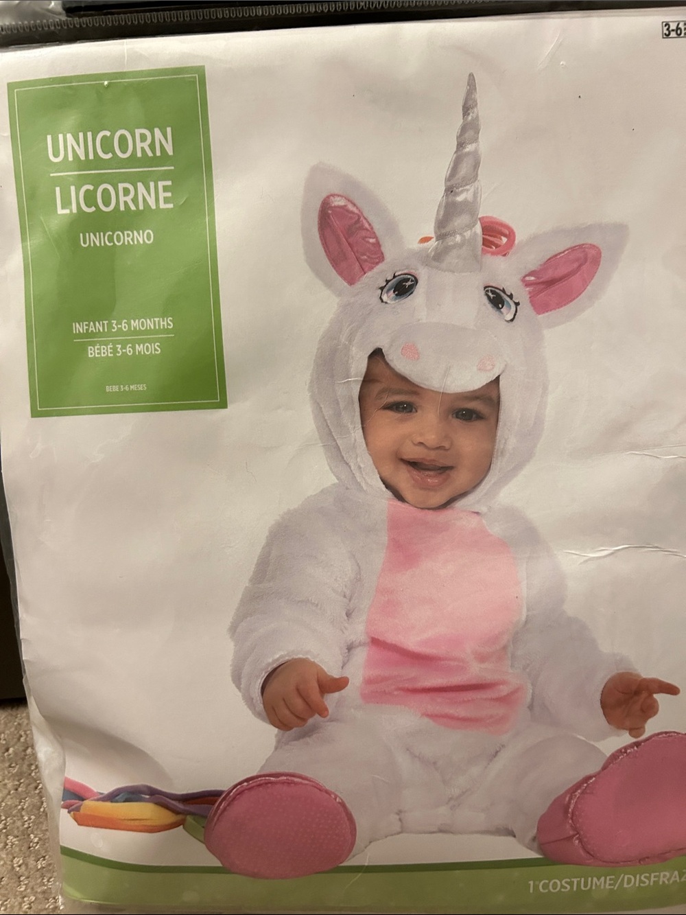 Unicorn Costume infant 3-6 months